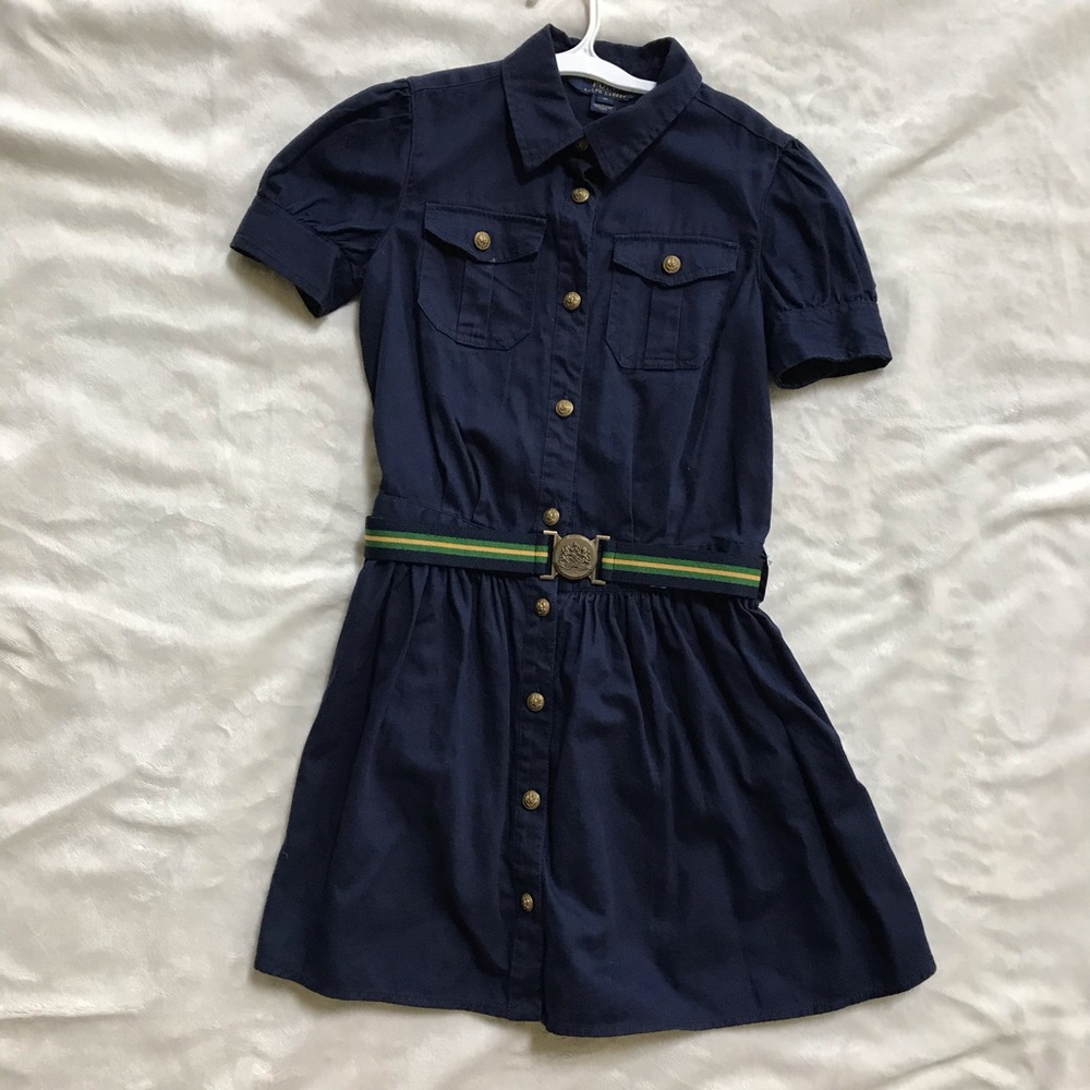 Ralph Lauren Girl’s Belted Cotton shirt dress